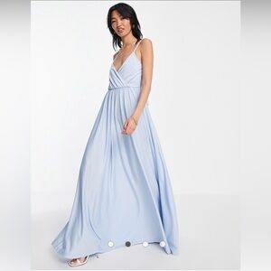 Light Blue Formal Maxi Dress